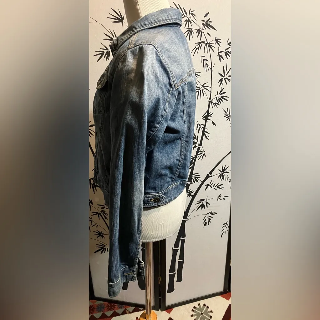 BP Nordstrom Women’s Denim Jean Jacket Pockets Size M - Image 3