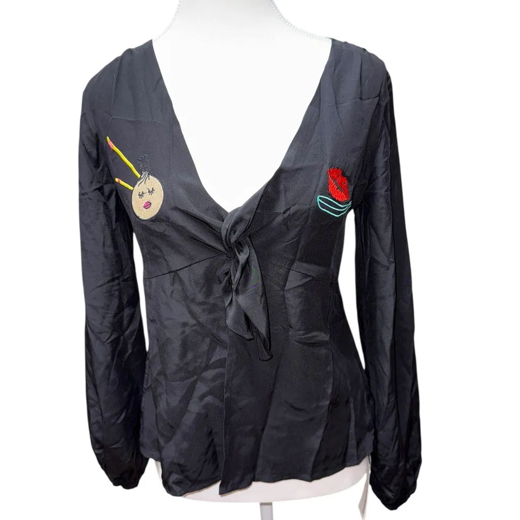 Yumi Kim Dewy Dumpling Silk Top - Image 4