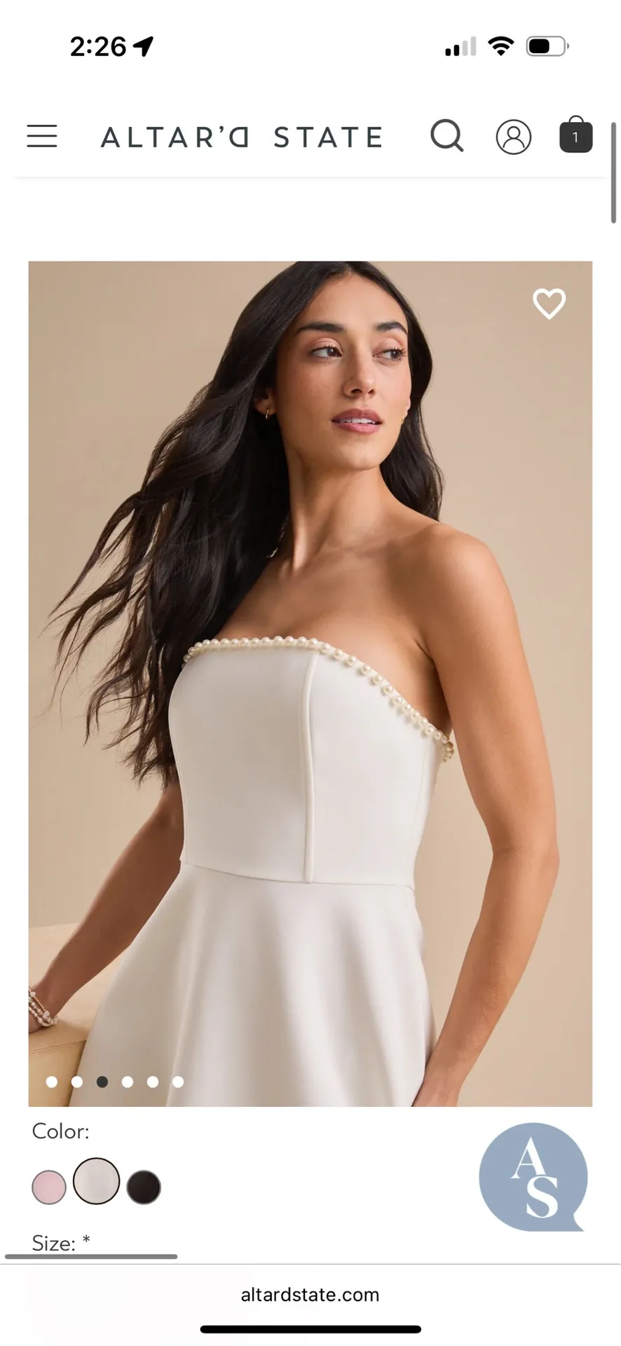 Londyn Strapless Mini Dress - Image 3