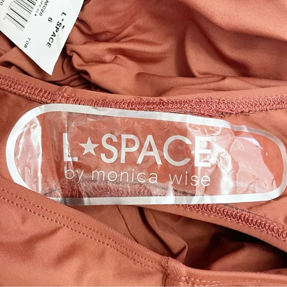 NWT L*Space Sydney One Piece Open Back Swimsuit in Brown Sugar Size 6 | Small - Image 13