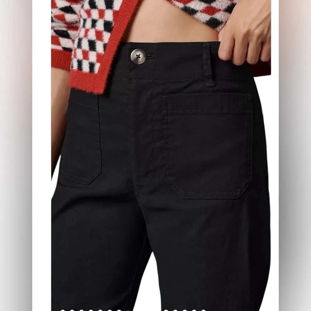 Maeve x Anthropologie - The Colette Magic Fabric Crop Wide-Leg Pants Sz 31 - Image 2