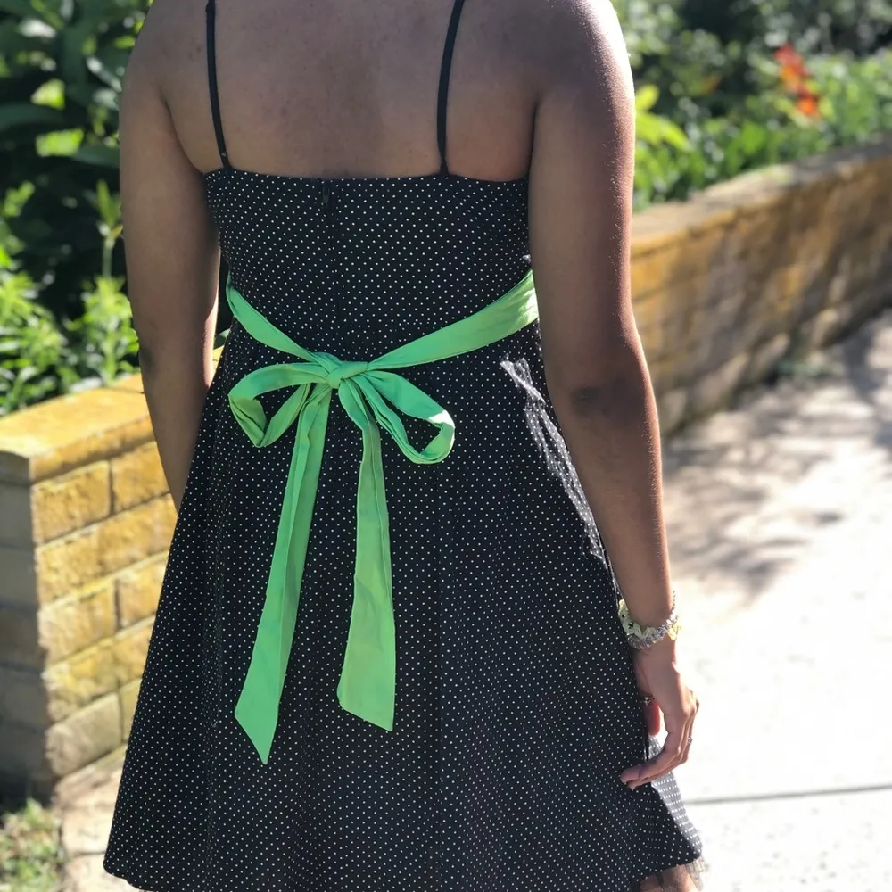 Semi formal/ formal dress. Polka dots Size 2 - Image 3