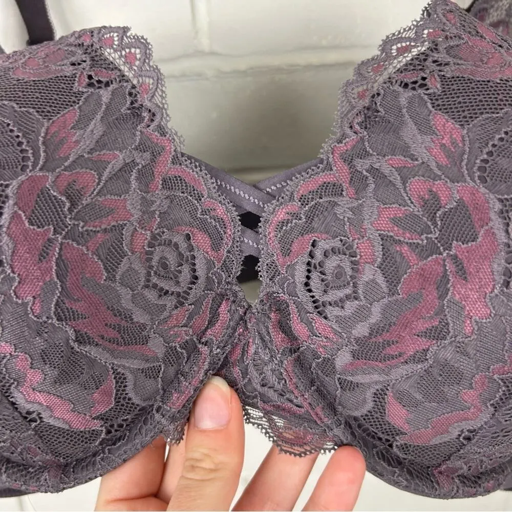 Torrid Curve Purple Lace Padded Bra Size 42D - Image 5