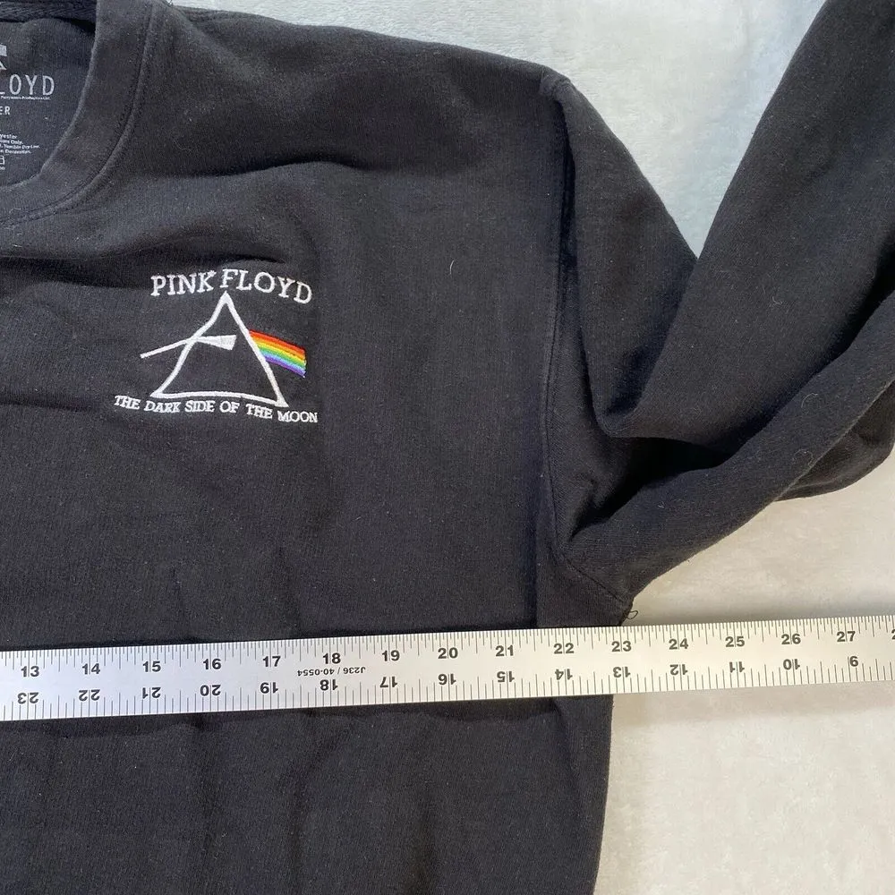 Pink‎ Floyd Crop Top Sweatshirt Womens Large Dark Side of The Moon Soft - Image 2