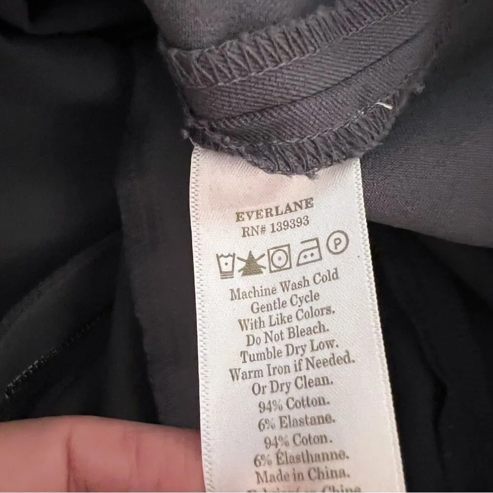 Everlane Womens Gray Side Zip Dress Pants Sz 00 Slim Fit - Image 5