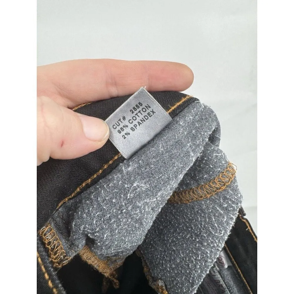 J Brand Jean Women 27 Black Pencil Leg‎ Low Rise Denim Classic Skinny Leg - Image 6