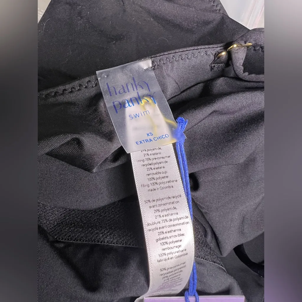 Hanky Panky Bandeau One Piece Swimsuit Black - Size XS - Image 5