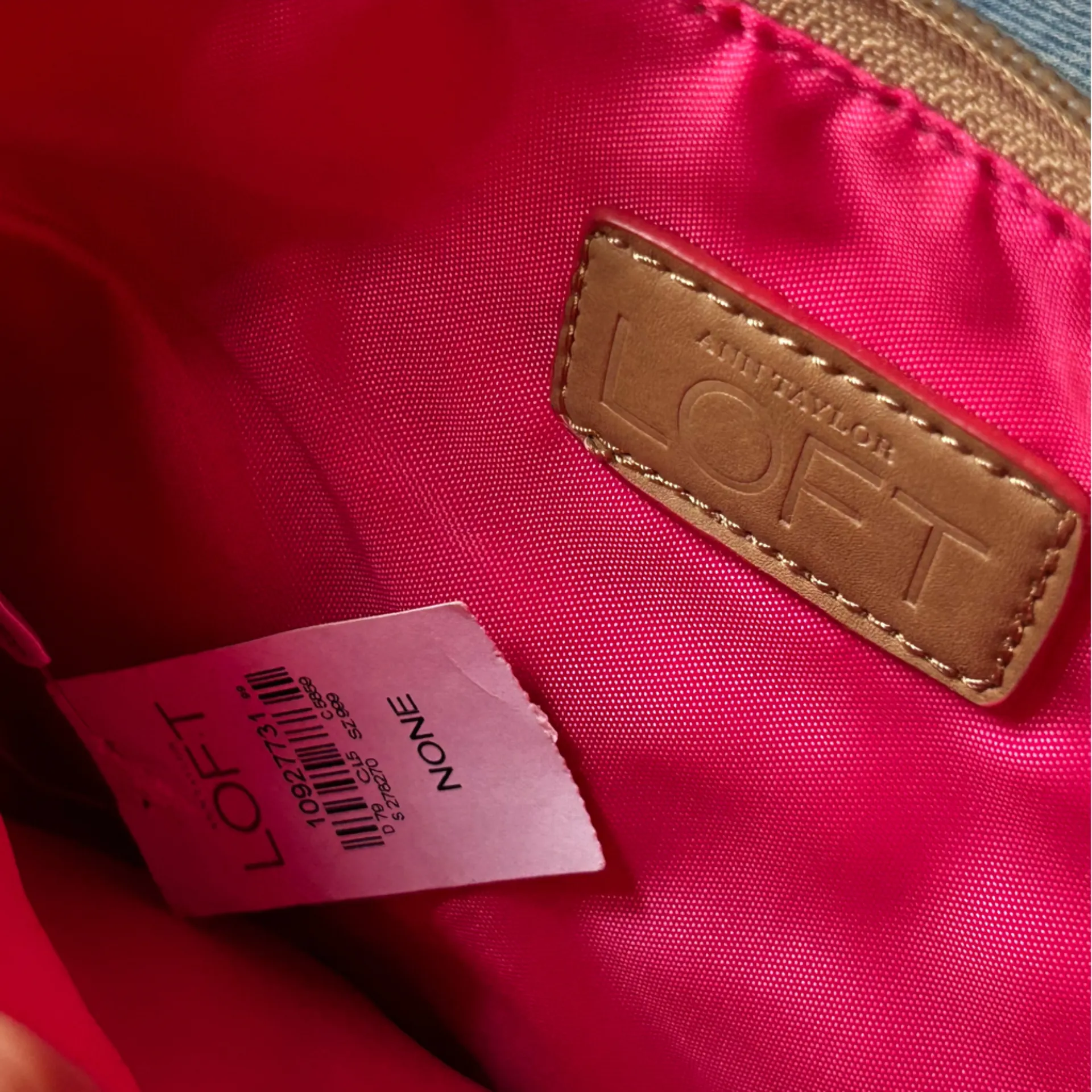 LOFT Raffia Knot Pouch Clutch NWT - Image 2