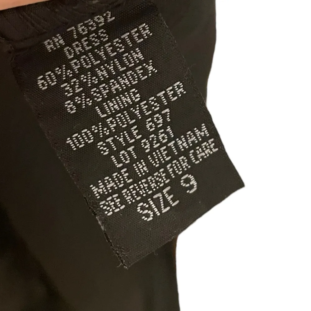 Snap Vintage 90s Black Artsy Abstract Ruffle One Shoulder Prom Formal Dress Size undefined - Image 7