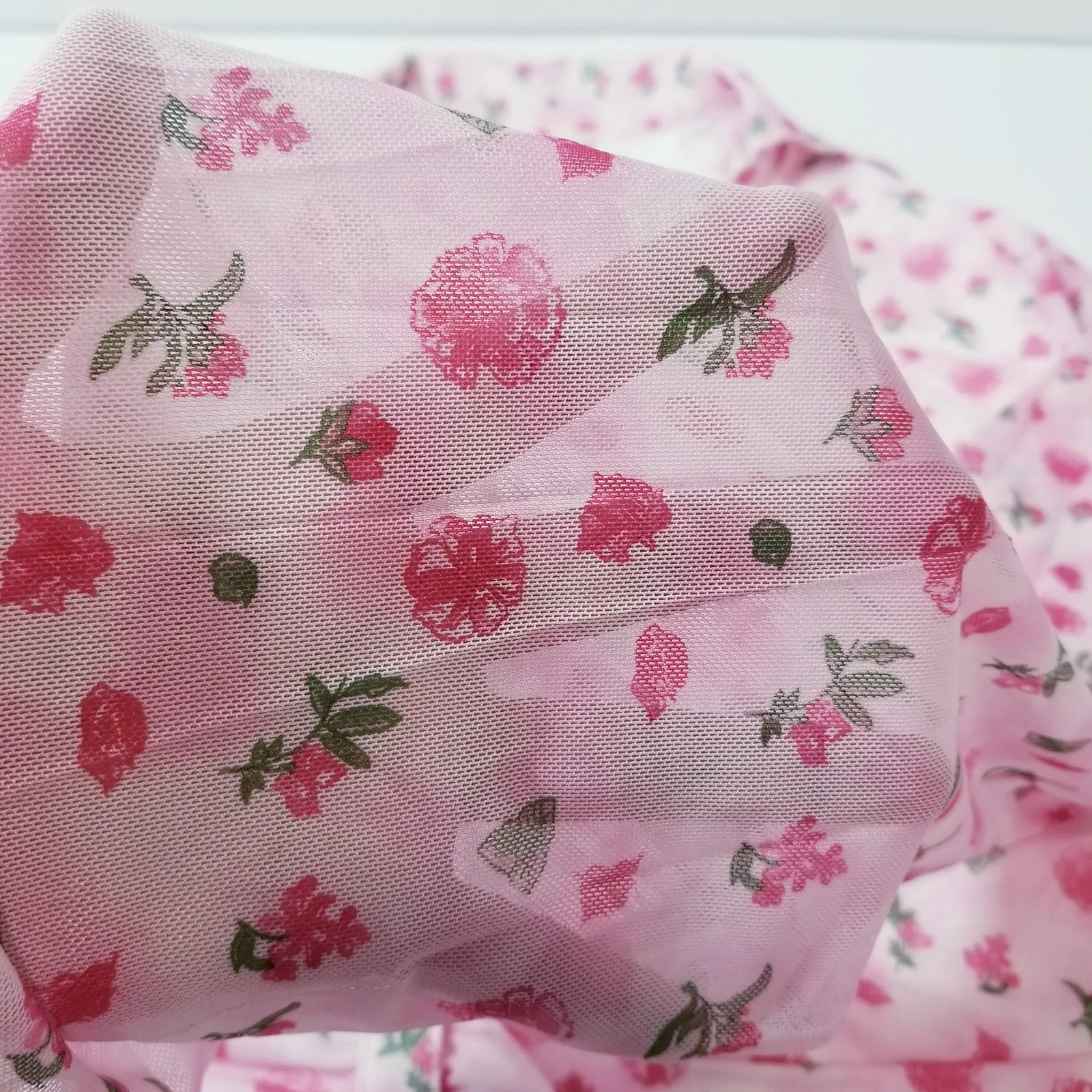 Alana Eve Pink Scarlett Garden Rose Mini Dress Long Dress Collared Button Front Size 2X - Image 9