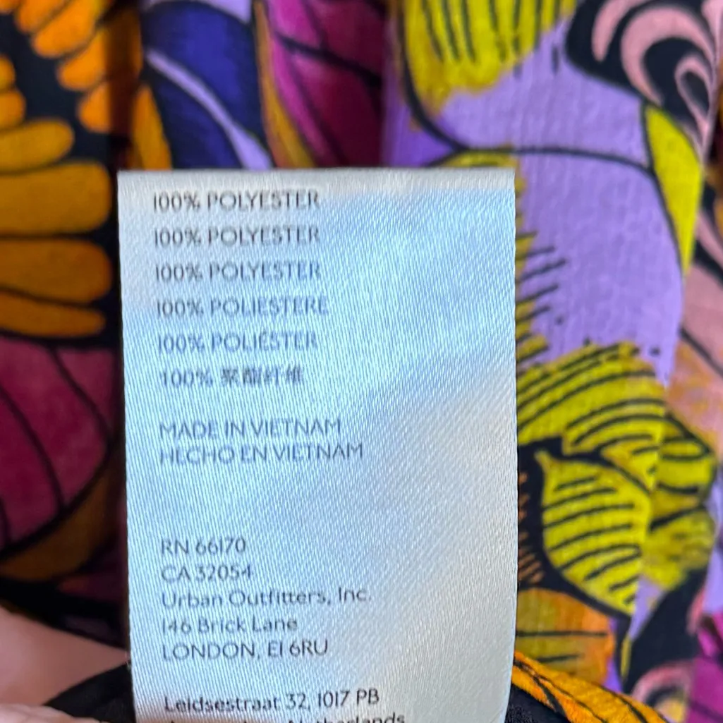 Anthropologie Alexandra Farmer Puff Sleeve Floral Butterfly Blouse - Image 4