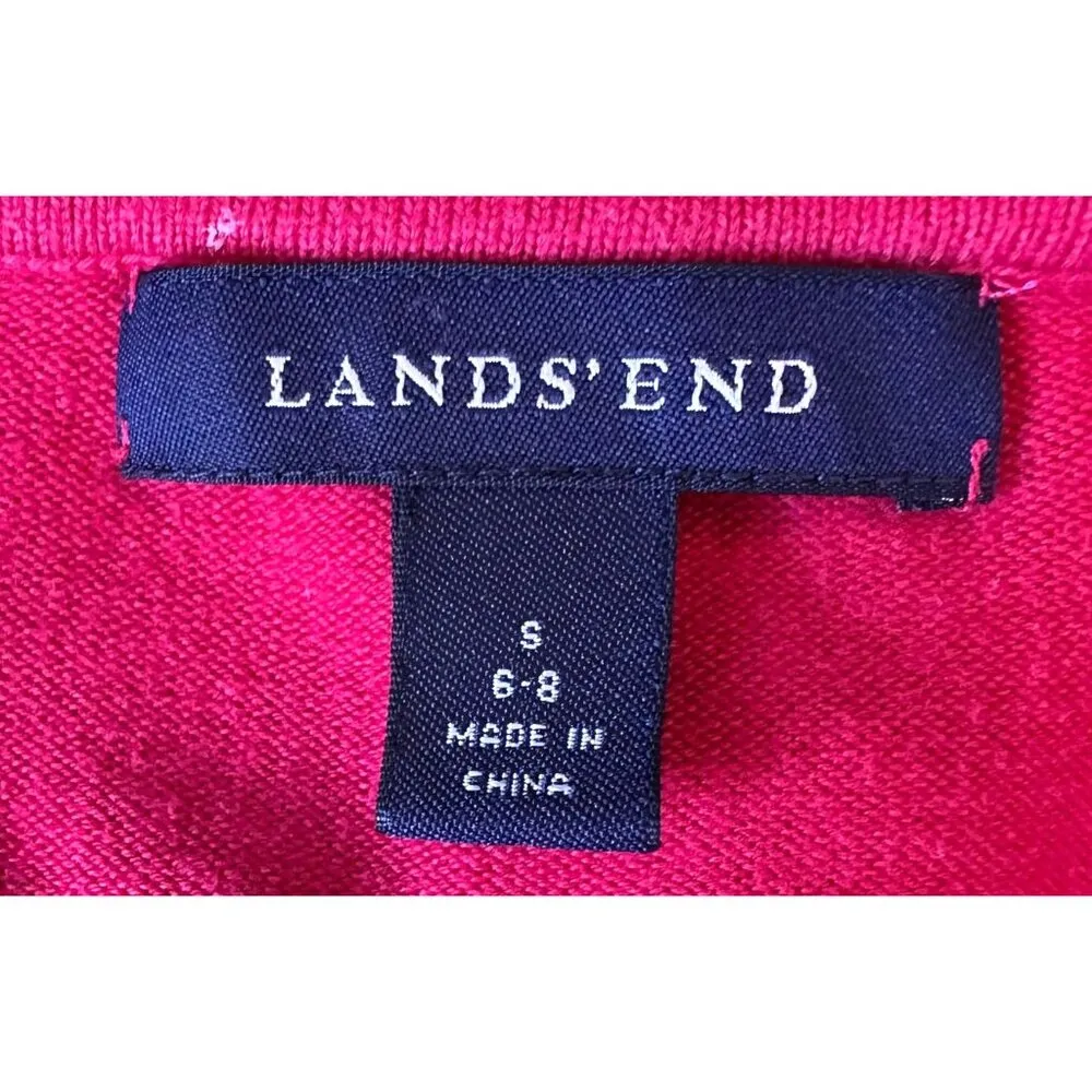 Vintage Flight Safety Savannah Ladies Sweater Small Lands End Logo Aviat… - Image 11