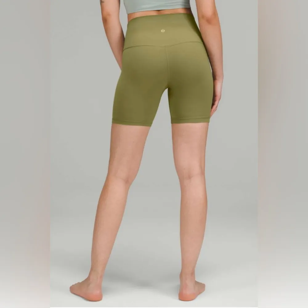 Lululemon Align High Rise Shorts 6” Bronze Green Size 2 - Image 5