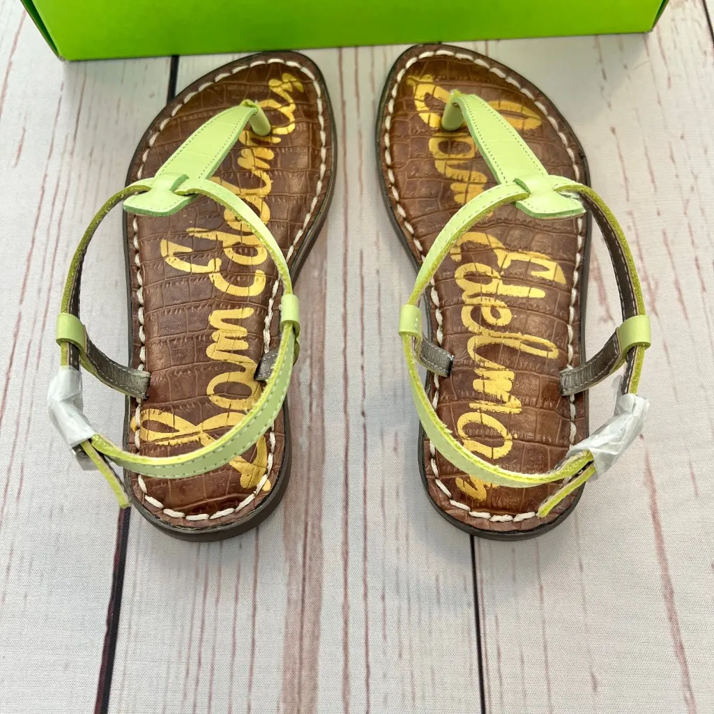 NIB - Sam Edelman - Girls Lime Green Gigi Mini Sandals - Size 12 - Image 4