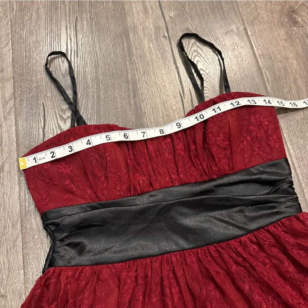 Womens Lace Babydoll Dress M Sweetheart Floral Vamp Goth Fairy Grunge Speechless - Image 13