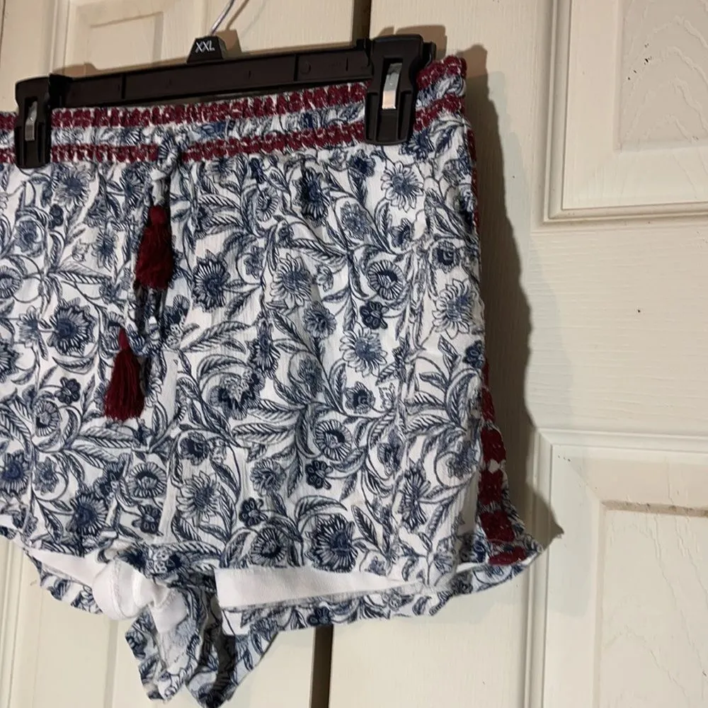 Japna Drawstring Floral Lounge/Sleep Shorts M - Image 3