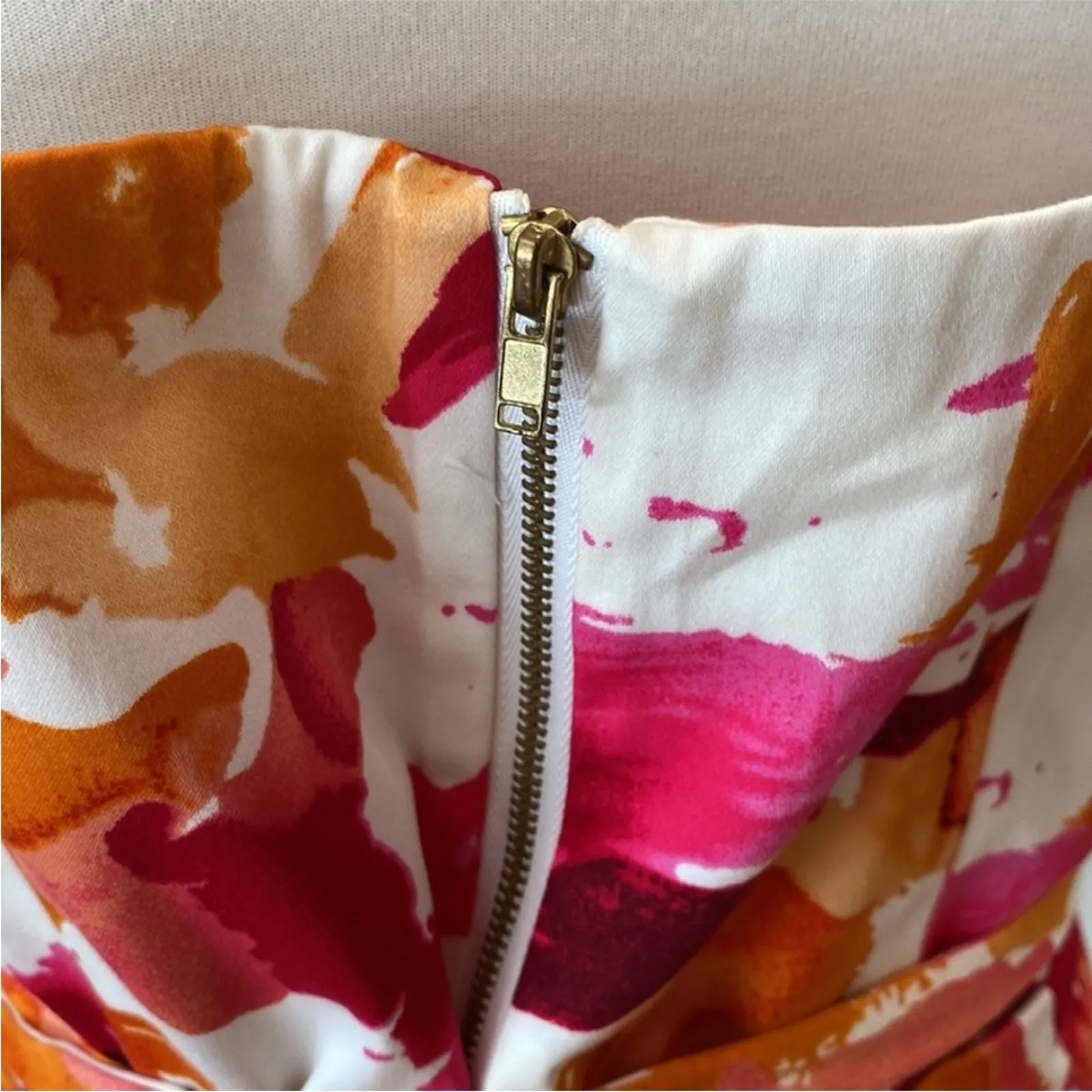 Calvin Klein Cocktail Dress 12 Strapless Boho Y2K Resort Cruise Semi Party - Image 11