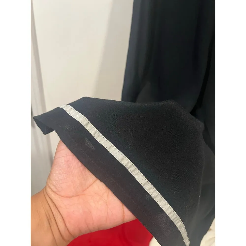 GAP Women’s Minimalist Rayon Sheer Tank Slip Dress Medium Black - Image 5