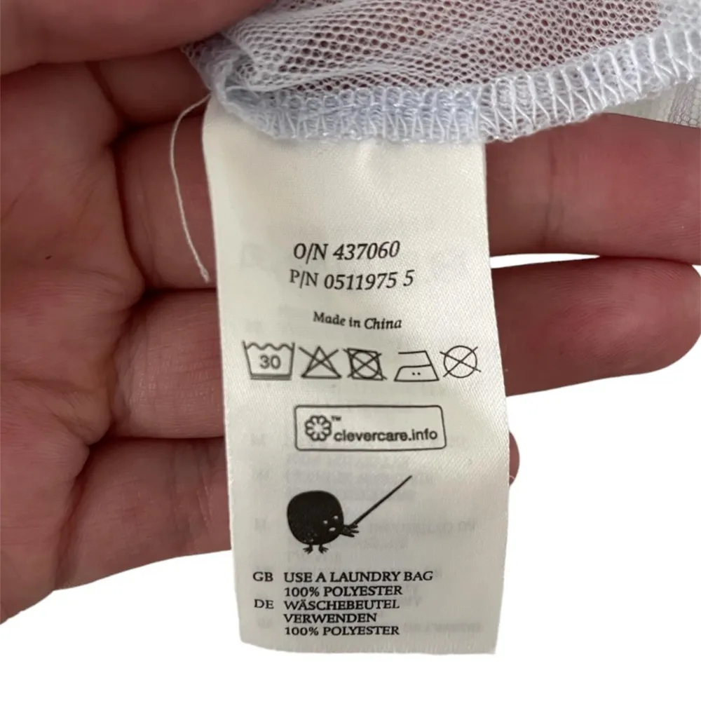 Monki Light Dusty Blue Mesh Top - Size Large - Image 7