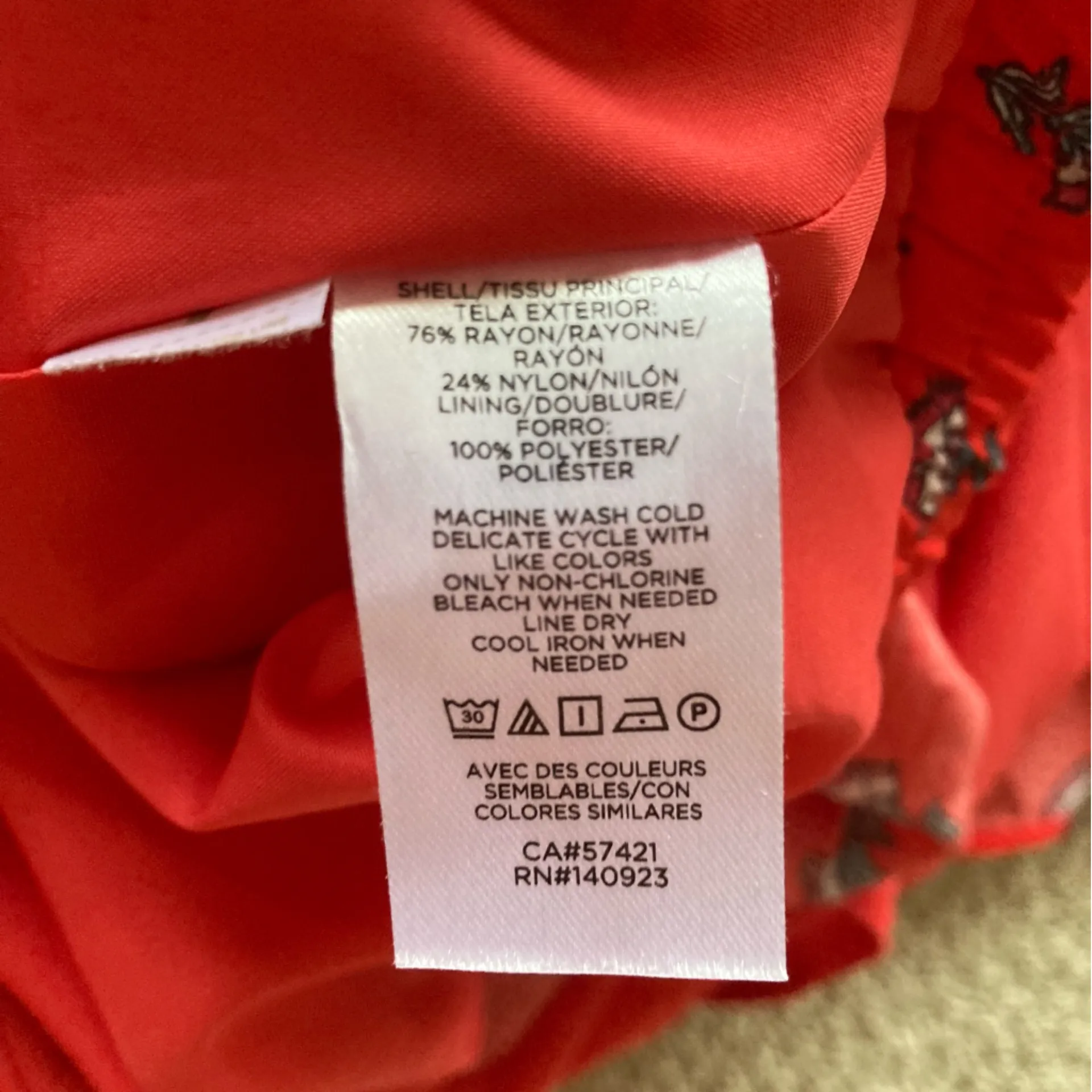 Ann Taylor Tiered Full Body Maxi Skirt Size Medium Bright Red Pattern Like New - Image 8