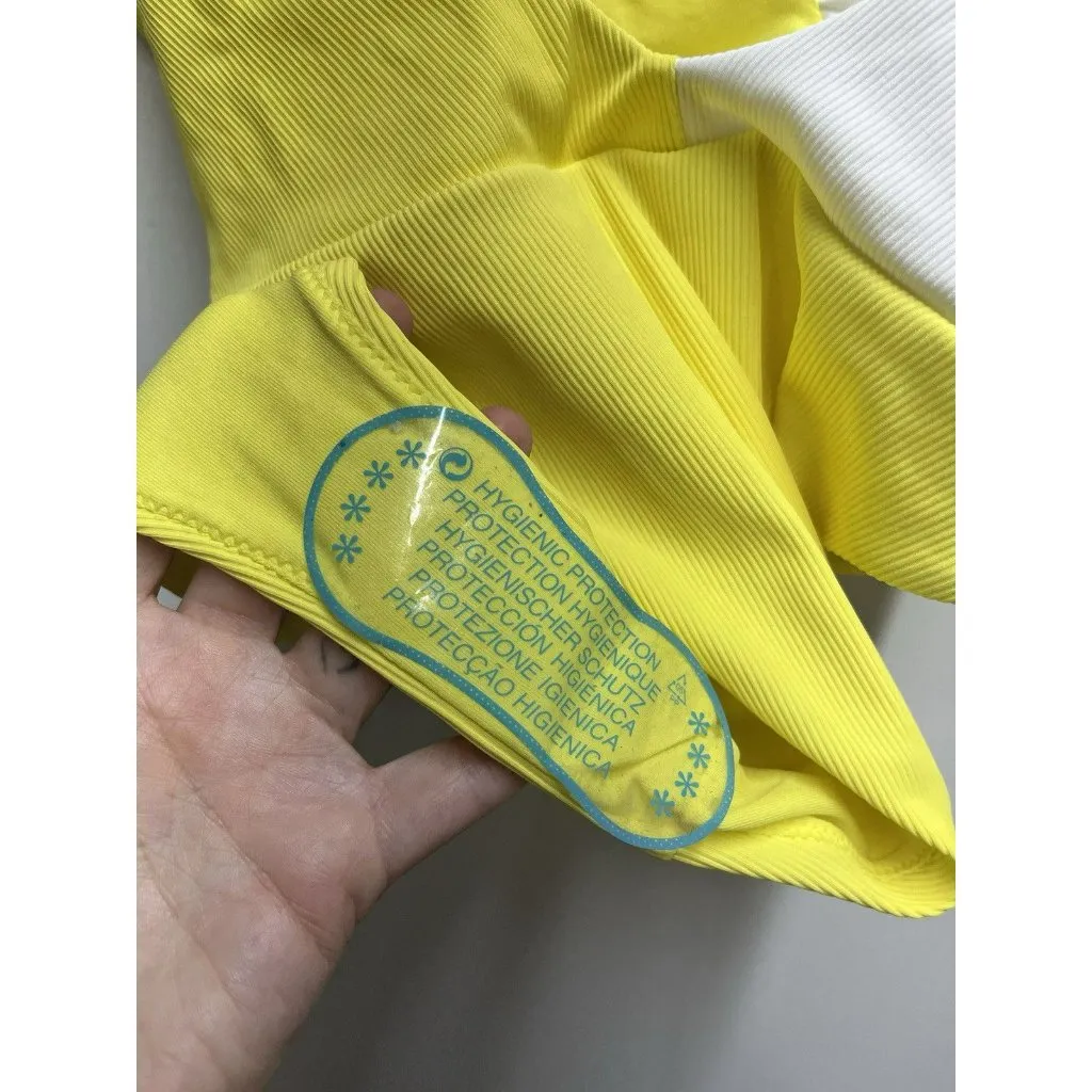 Zara NEW One Piece Colorblock Swimwear Size Small - Image 8