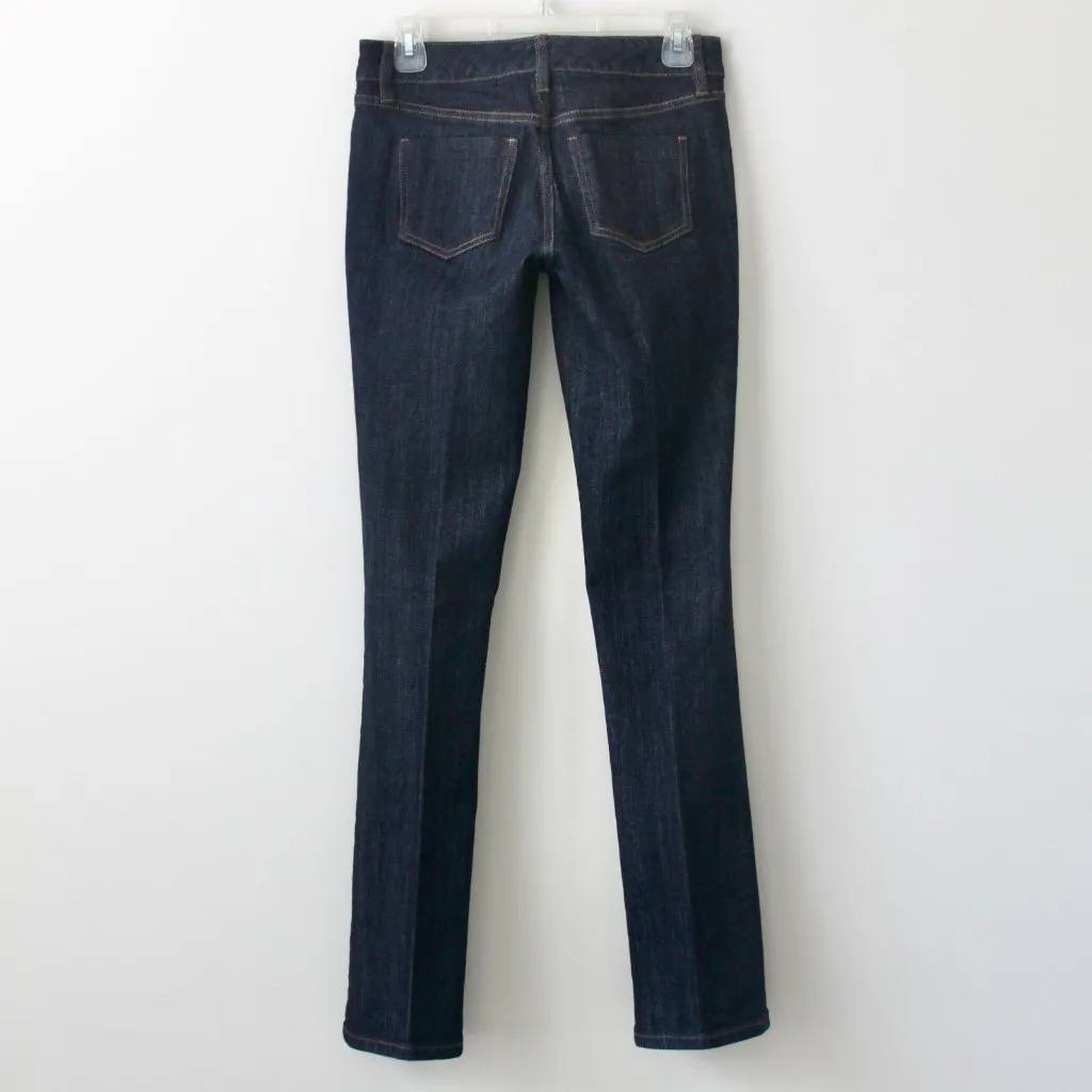 The Limited Denim Dark Blue Heavyweight Denim Bootcut Fitted Jeans Pants 0 - Image 6