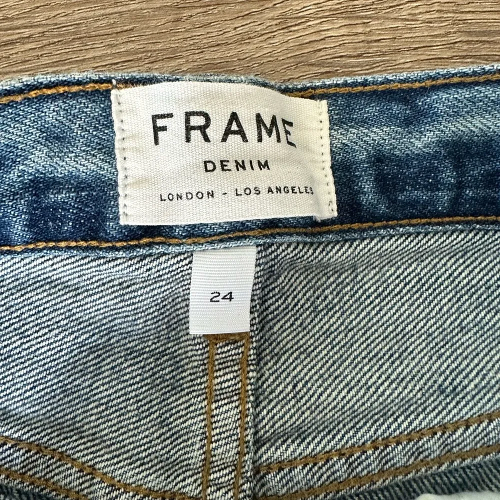 frame denim Frame Studded Mini Denim Skirt in Anstee - Image 2