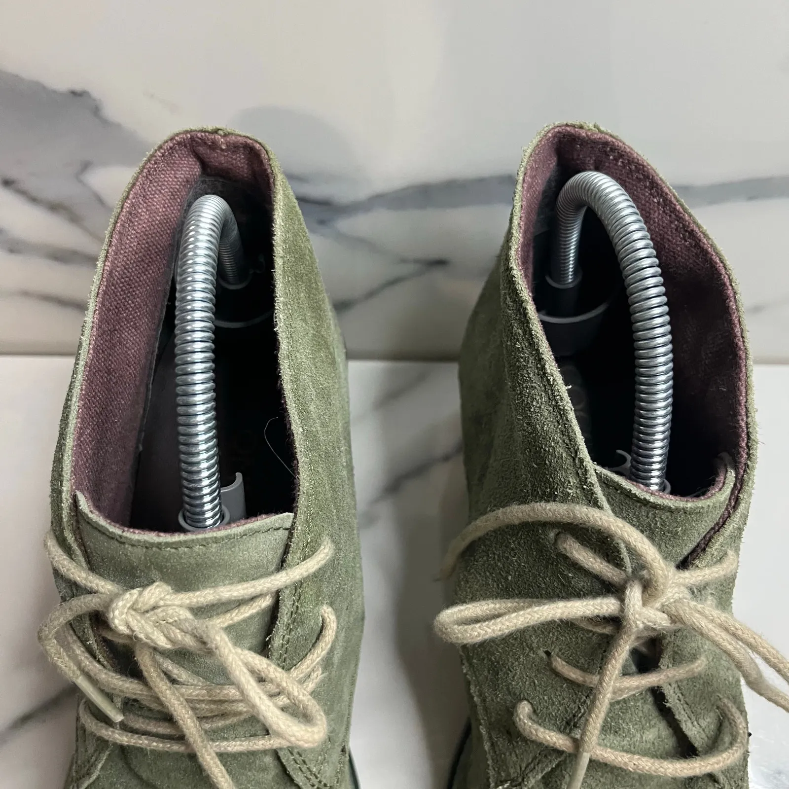 Coconuts by Matisse Womens Green Suede Low Heel Chukka Ankle Boots Sz 8 Festival - Image 3