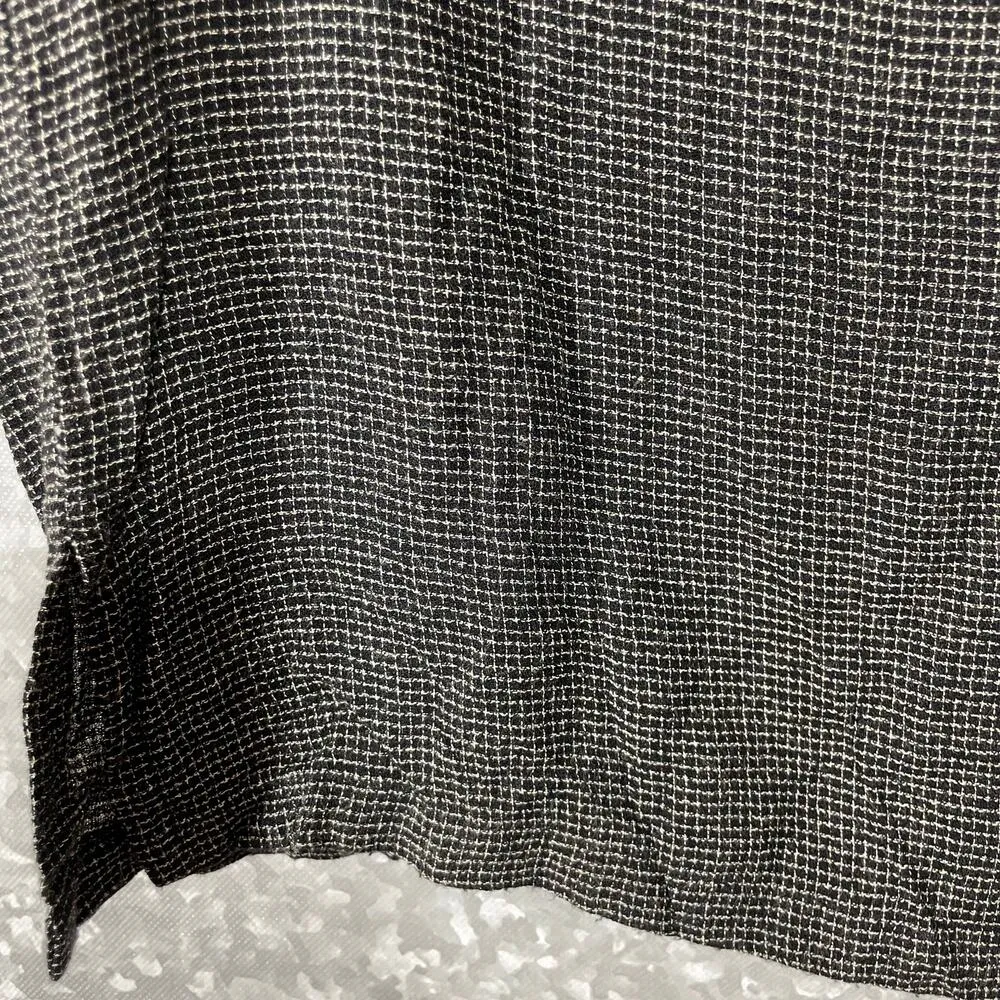 Faith Women's Vintage Lagenlook Applique Flower Black Top - Image 4