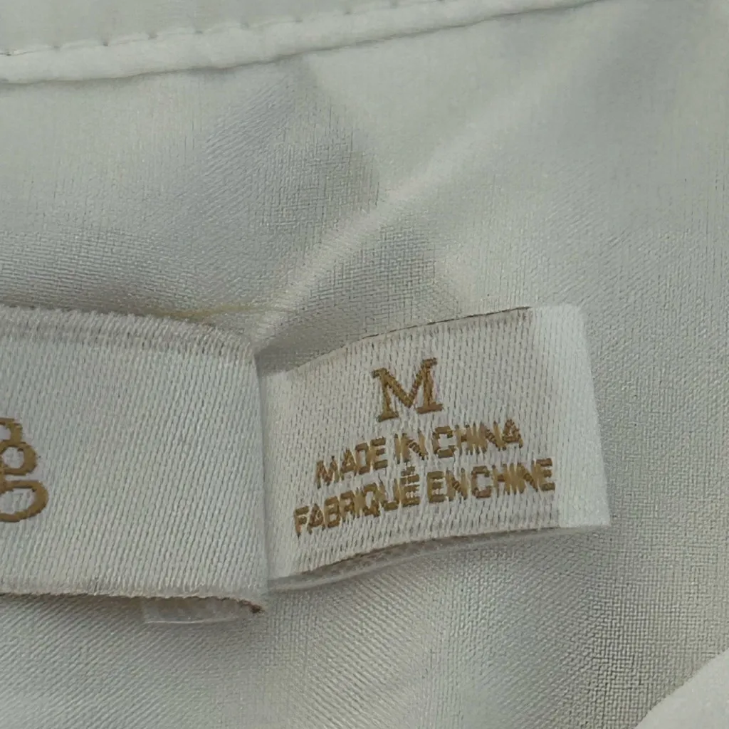 Bishop and Young Ivory Bubble Hem Top Cream Size M - Image 8