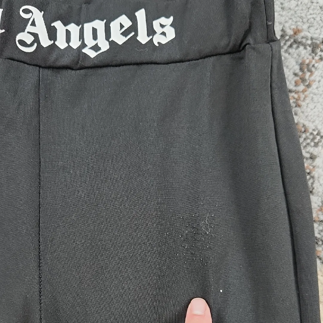 Palm Angels Stirrup Pants Black White - Image 7