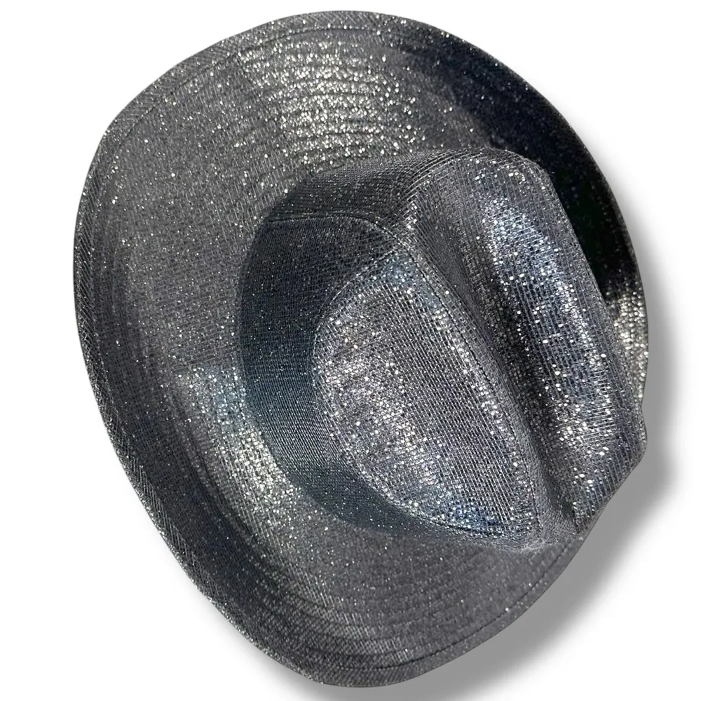 Urban Outfitters Wyeth Mega Disco Cowboy Hat NWT Black Western Glam Rodeo - Image 5