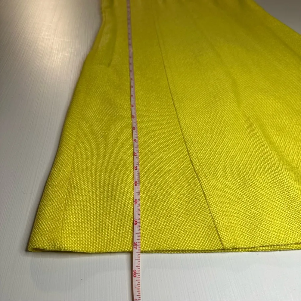 PRESTIGE BY DAVID PRESSON BOSTON VINTAGE 60s YELLOW COLLAR MIDI DRESS SIZE 14 - Image 6