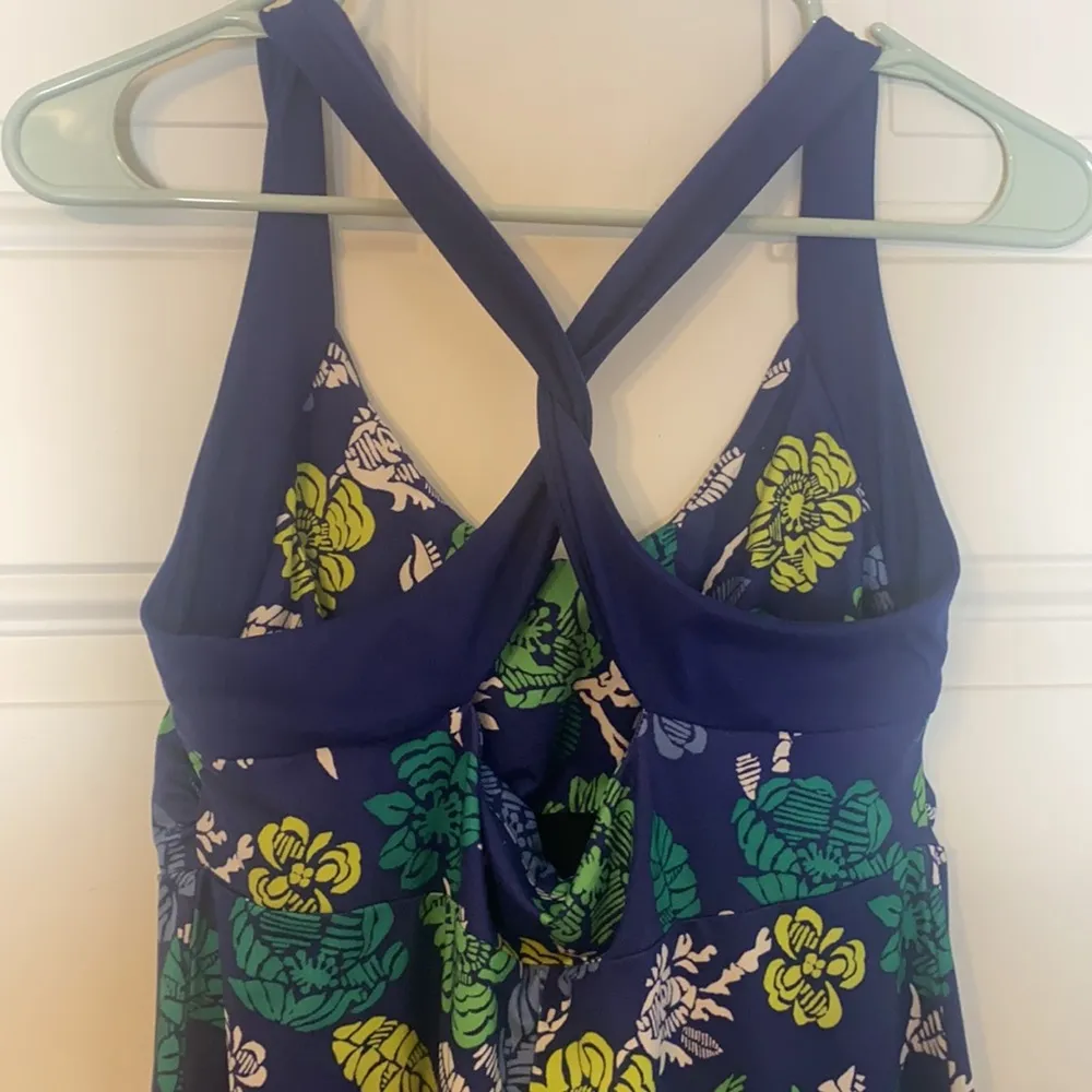 Patagonia Morning Glory Liberty Floral Built In Bra Exercise Dress Granola - Image 6