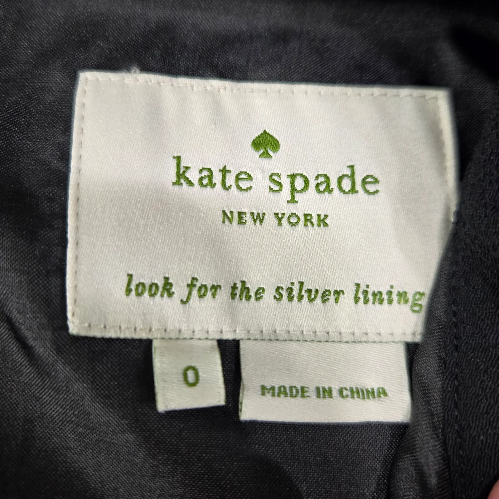 Kate Spade Mackenna Black White Bow Print Dress Size 0 Sleeveless A-Line Dress - Image 6