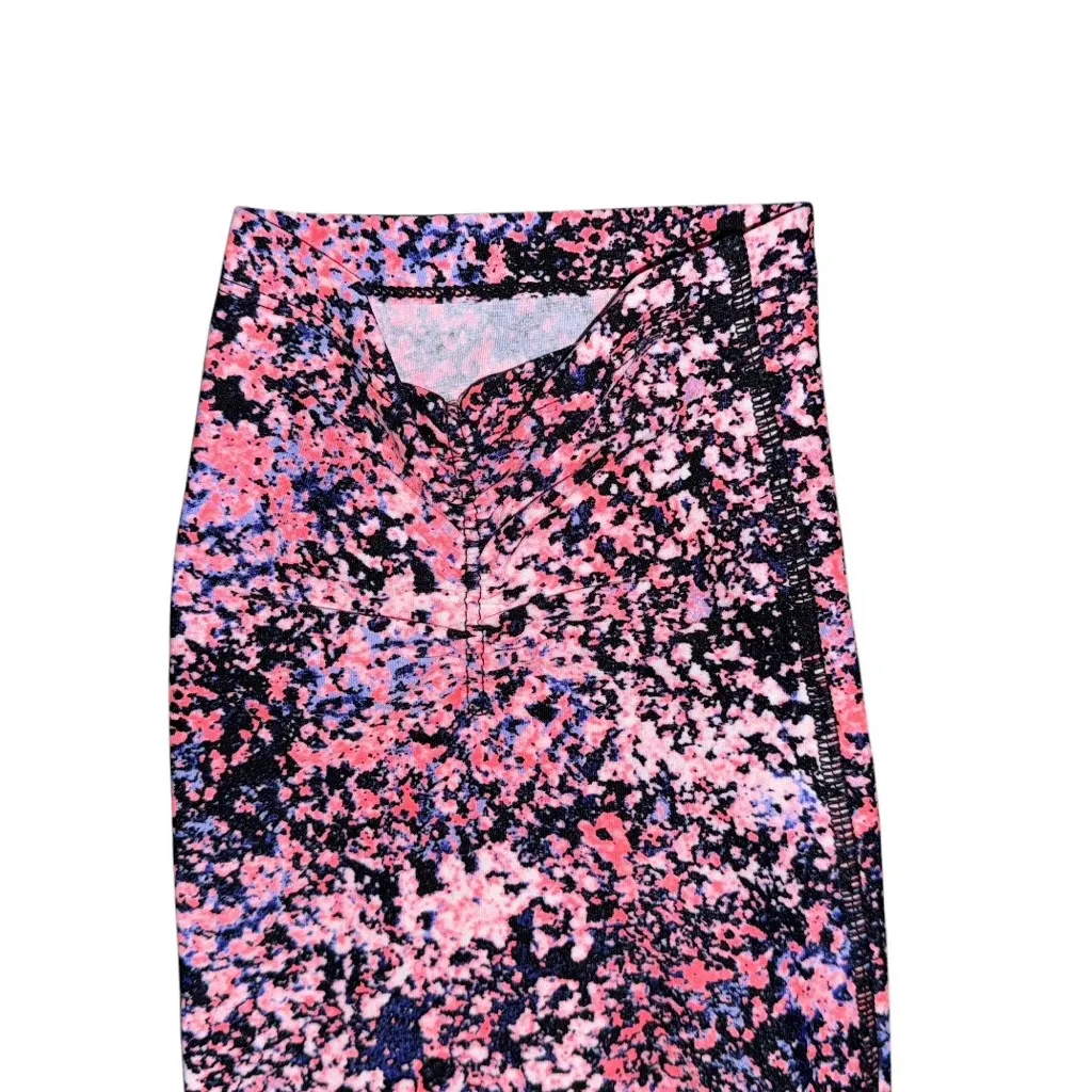 Calvin Klein Performance Pink Paint Splatter Quick Dry Capri Leggings Women’s XL - Image 4