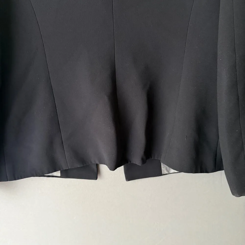 Tahari sz 8‎ black snap button work career blazer Jacket - Image 9