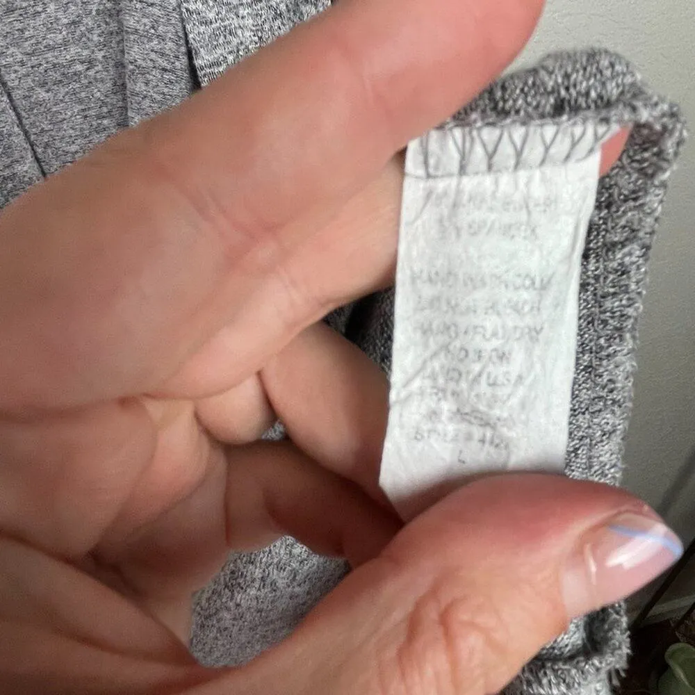 RUMORS Heather Gray Midi Length Open Cardigan Size L Size L - Image 4