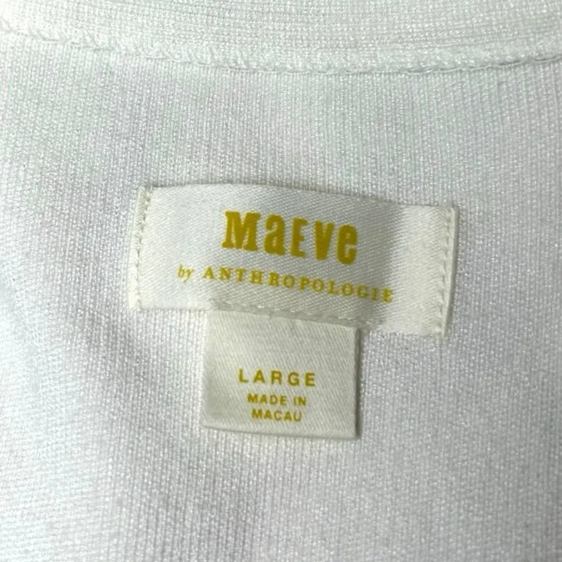 NWT Maeve By Anthropologie Women’s Oversized Muscle Sweater Vest Ivory Size L Size L - Image 8