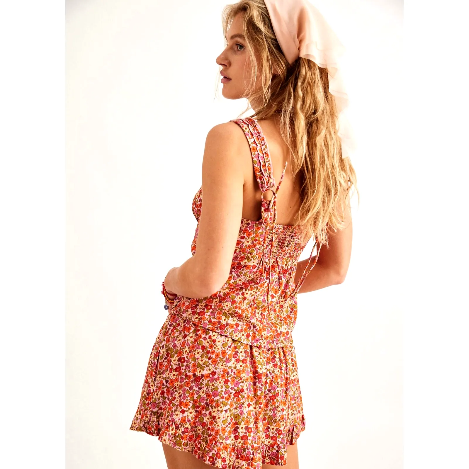 Free People Ellia Printed Set Spring Blossom Combo size L - Image 2