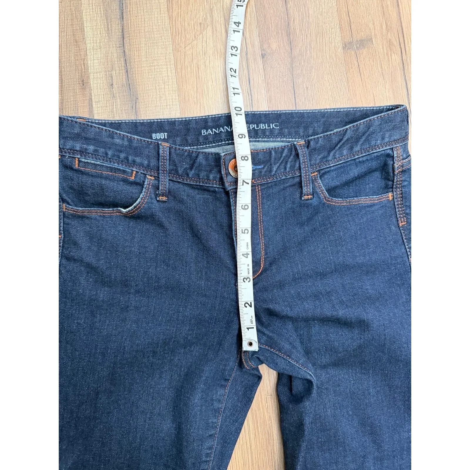 Banana Republic Bootcut Jeans 27P Dark Wash Stretch Petite - Image 7