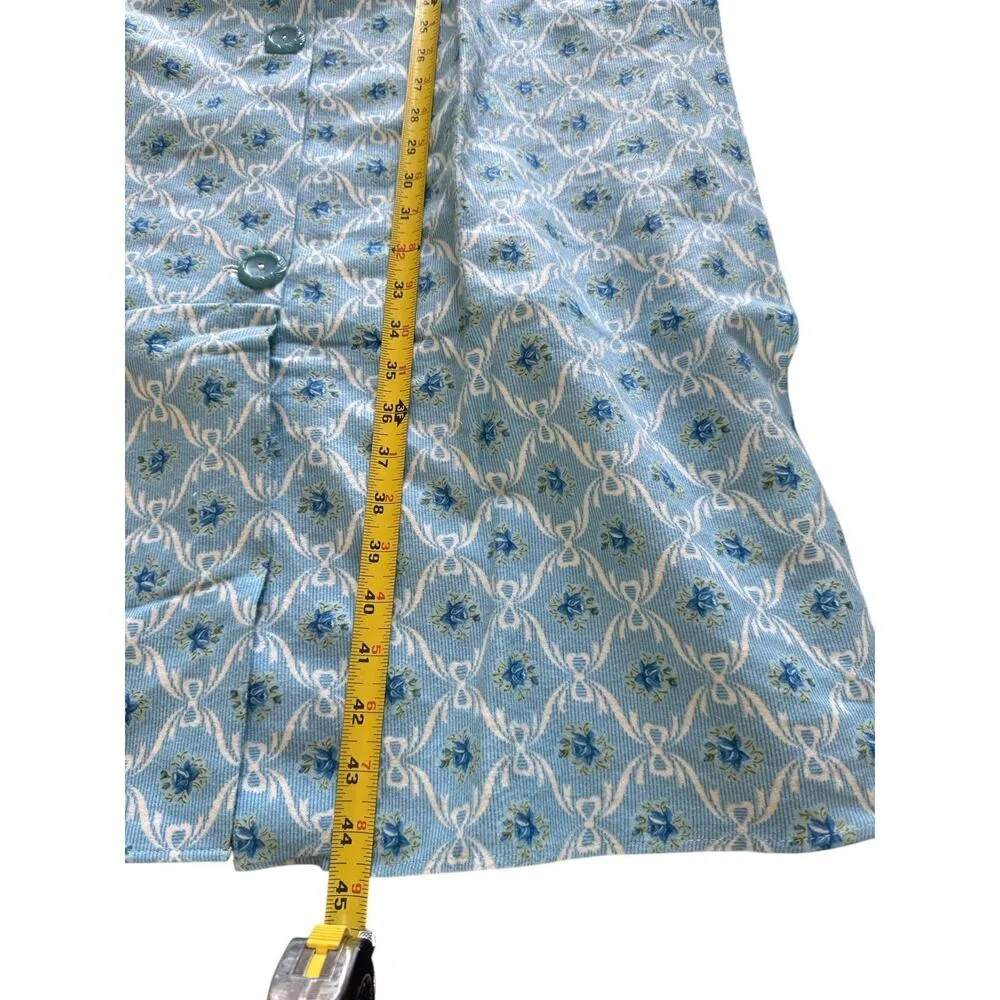 VTG Nightgown Medium Cotton Suede Flannel Sanforized Lowenstein Pajamas Night - Image 10