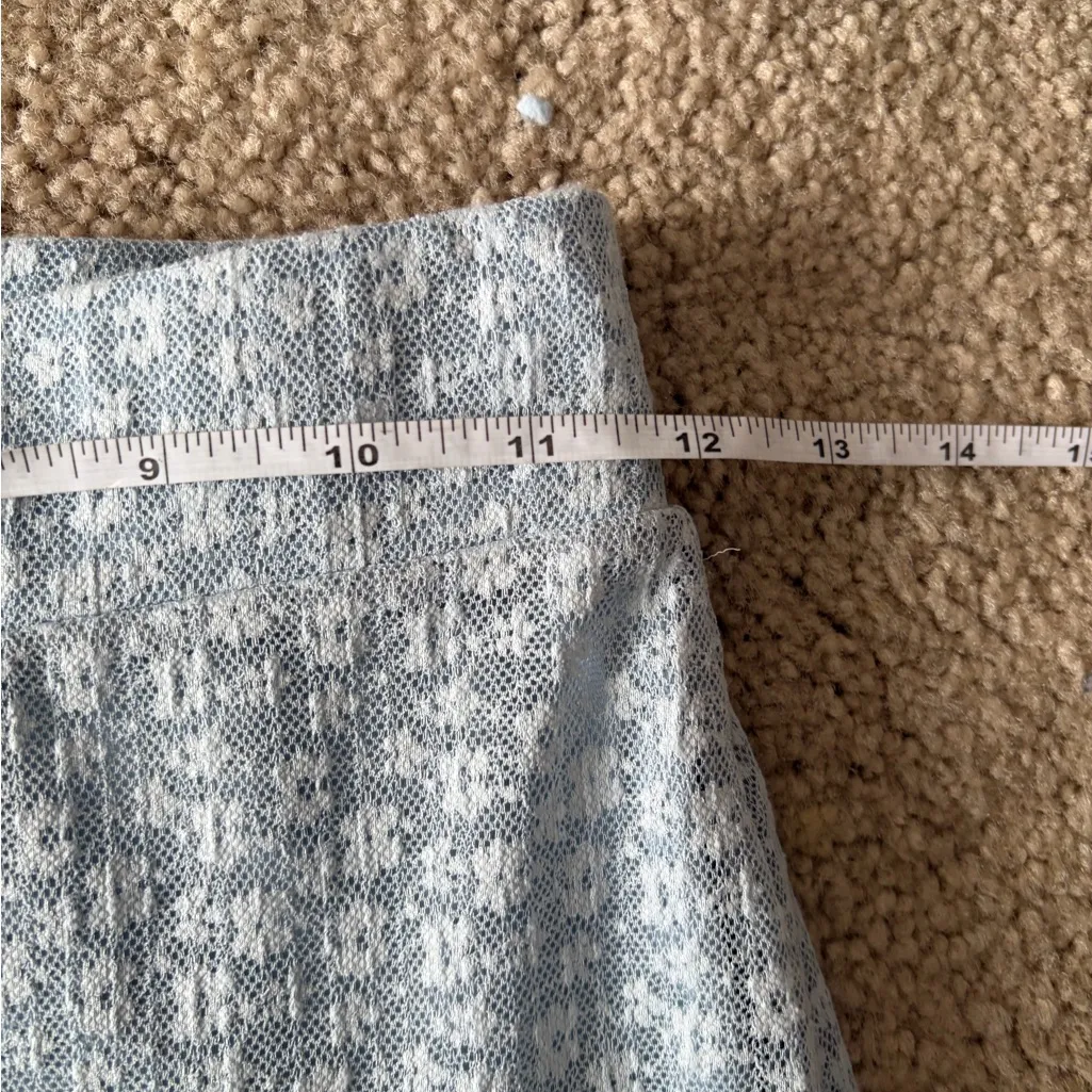 Michael Costello x Revolve Blue Lace Flare Pants festival Y2K Fairycore size xs - Image 14