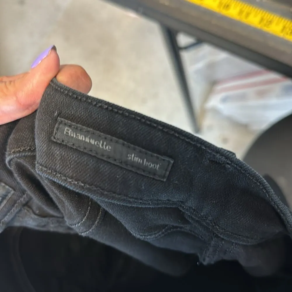 Citizens of Humanity Emannuelle Low Rise slim Boot Jeans black cropped size 27 - Image 8