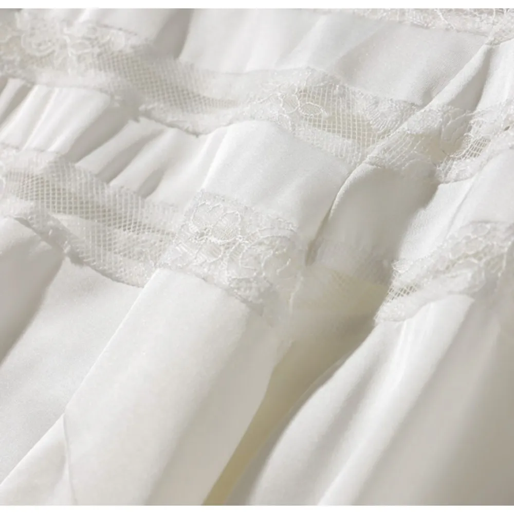 Sandro Mirtylles Lace Detail Sheer Top - Image 15