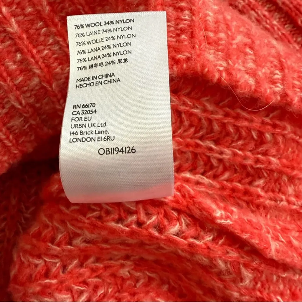 Anthropologie Vibrant Red V-Neck Sweater - Image 10
