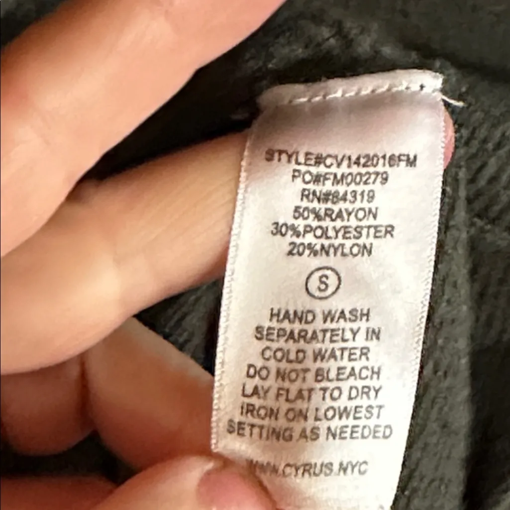 Cyrus Dark Green Cowl Neck Sweater - Image 4