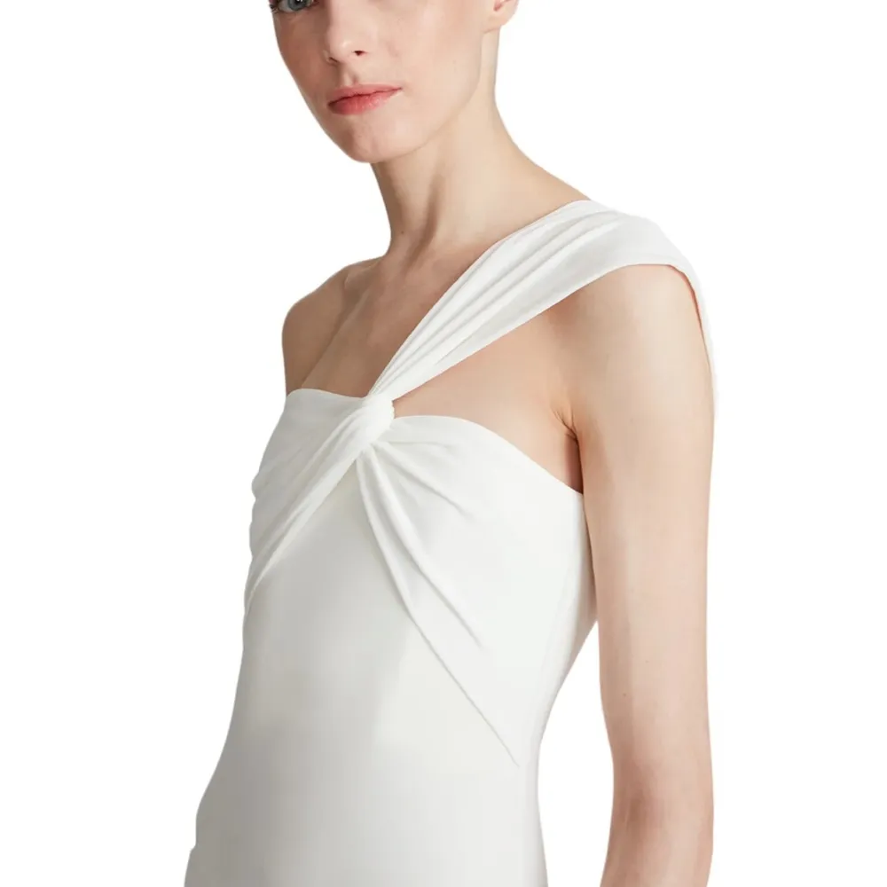 Halston Heritage Halston Blain Jersey Twist Gown White Size 8 NWT - Image 3