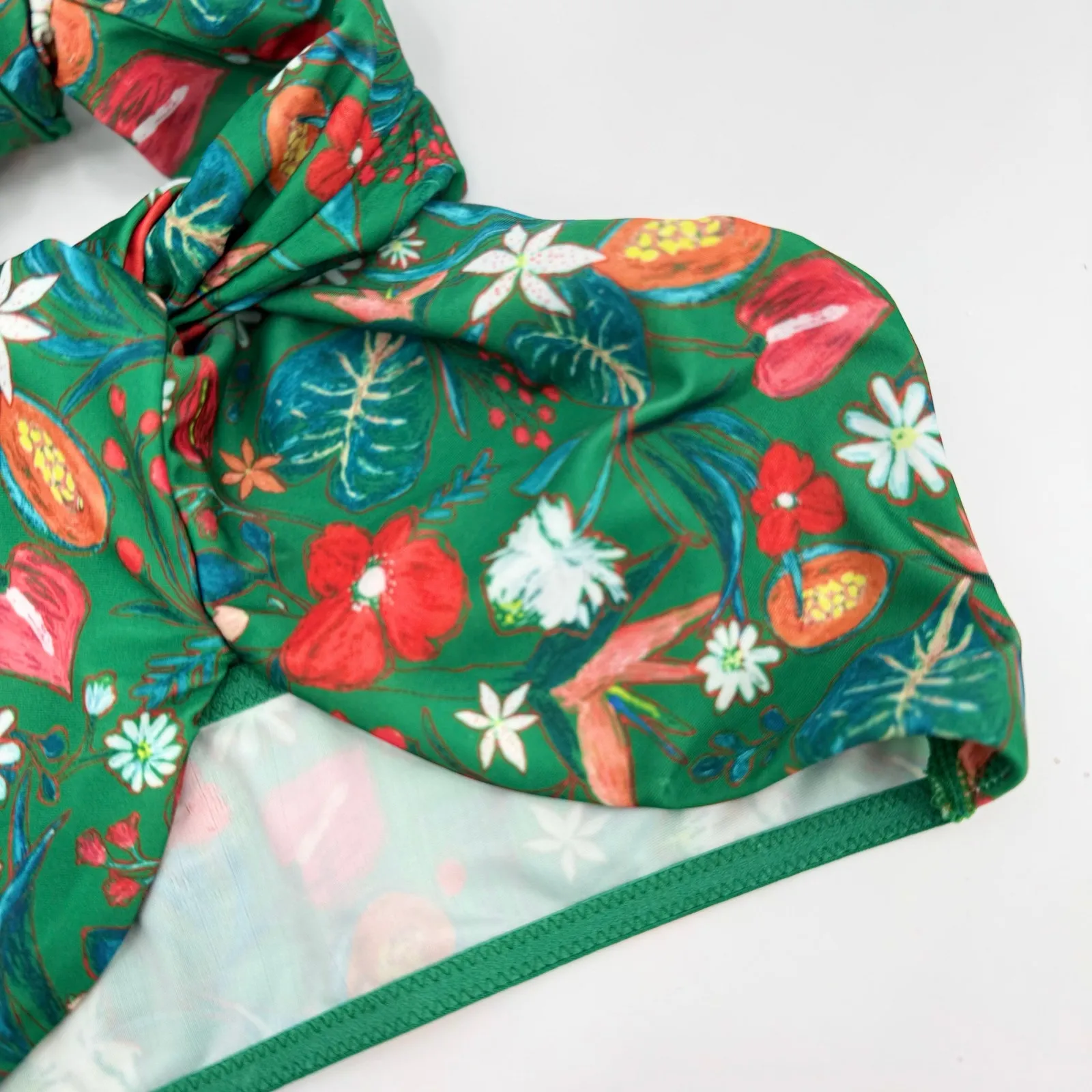 OUT FROM UNDER x Urban Outfitters Bikini Top Medium Halter Floral UO Underwire - Image 8