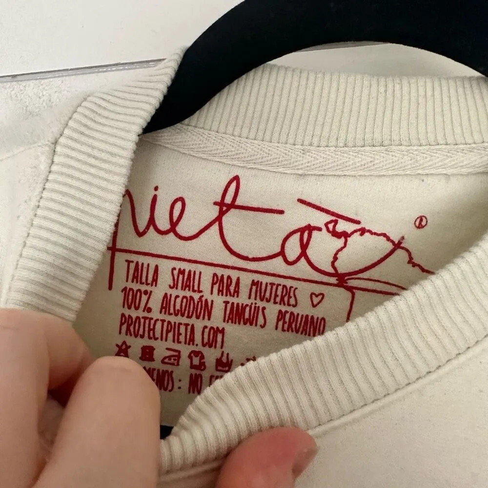 Project Pieta Women’s Small Peruana Sweatshirt Peruvian Peru - Image 3